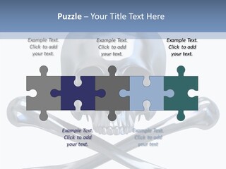 Skull Artificial Shiny PowerPoint Template