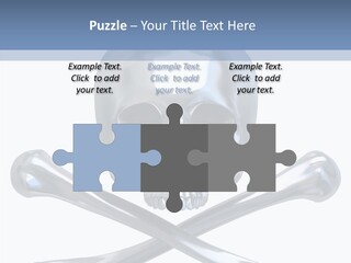 Skull Artificial Shiny PowerPoint Template