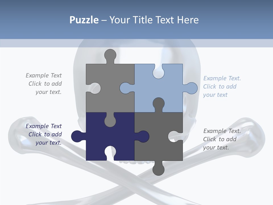 Skull Artificial Shiny PowerPoint Template