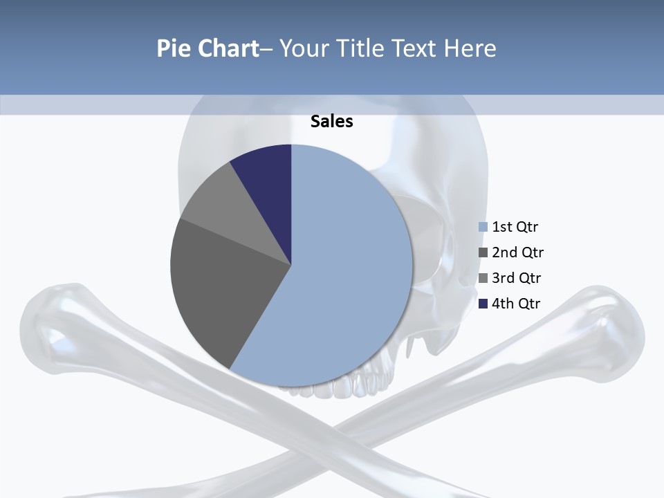 Skull Artificial Shiny PowerPoint Template