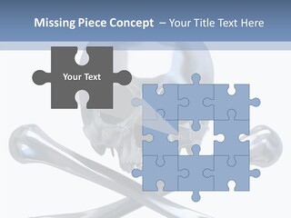 Skull Artificial Shiny PowerPoint Template