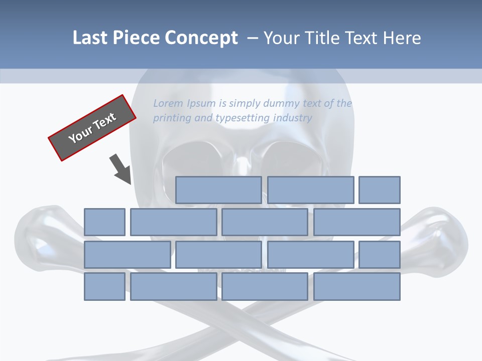 Skull Artificial Shiny PowerPoint Template