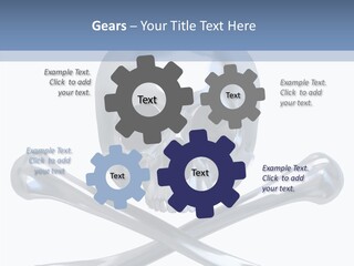 Skull Artificial Shiny PowerPoint Template