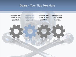 Skull Artificial Shiny PowerPoint Template