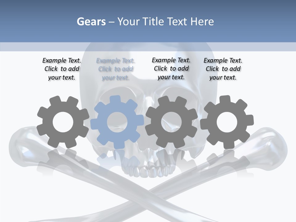Skull Artificial Shiny PowerPoint Template