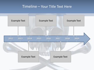Skull Artificial Shiny PowerPoint Template