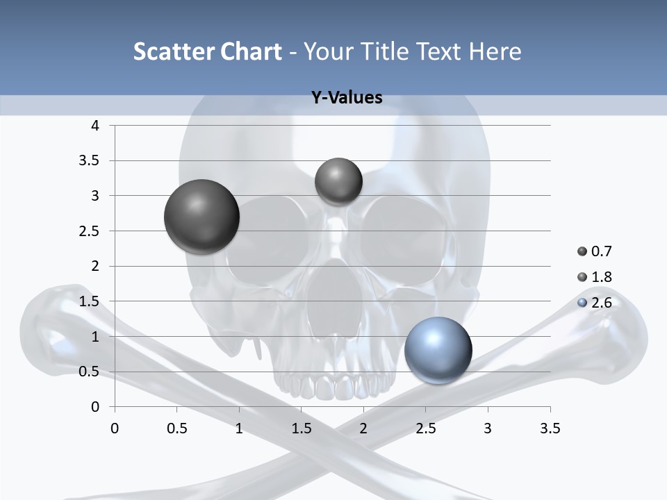 Skull Artificial Shiny PowerPoint Template