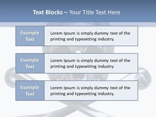 Skull Artificial Shiny PowerPoint Template