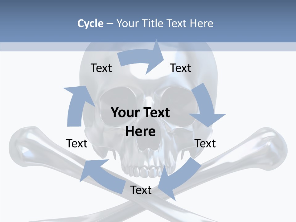 Skull Artificial Shiny PowerPoint Template