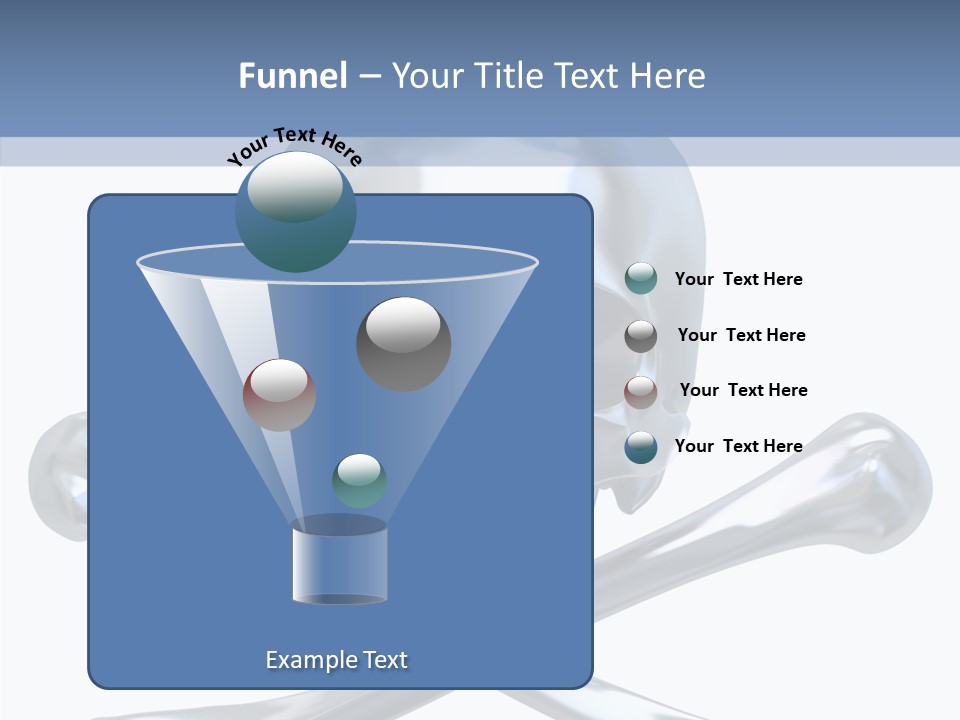 Skull Artificial Shiny PowerPoint Template