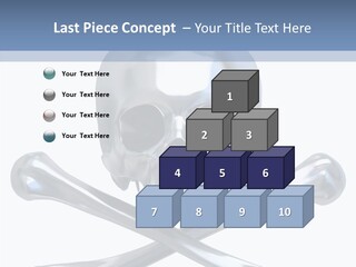 Skull Artificial Shiny PowerPoint Template