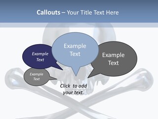 Skull Artificial Shiny PowerPoint Template