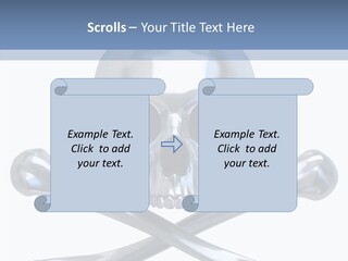 Skull Artificial Shiny PowerPoint Template