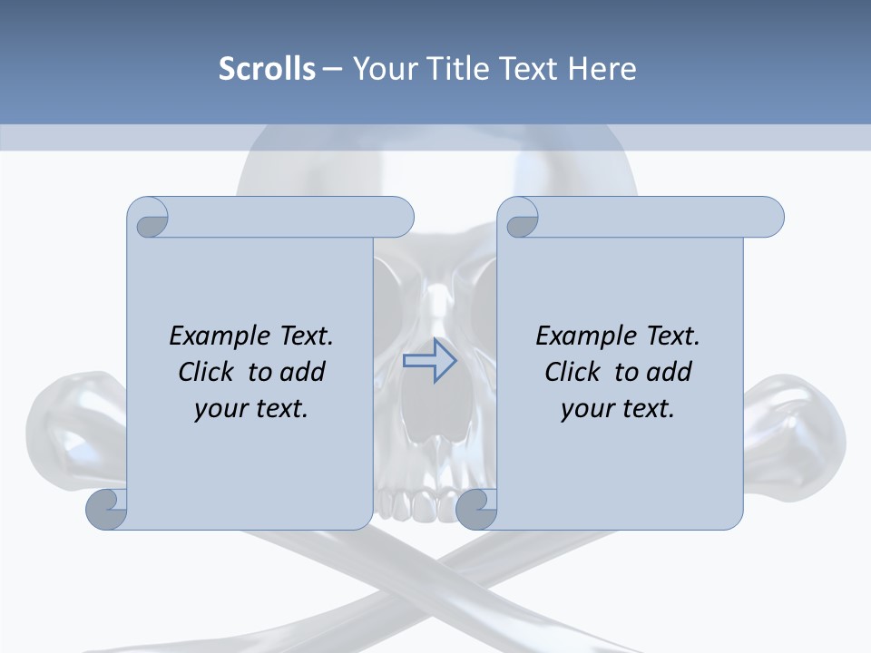 Skull Artificial Shiny PowerPoint Template