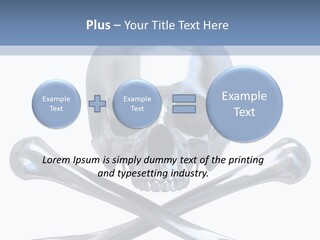 Skull Artificial Shiny PowerPoint Template