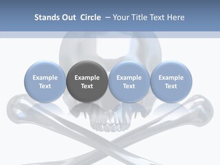 Skull Artificial Shiny PowerPoint Template