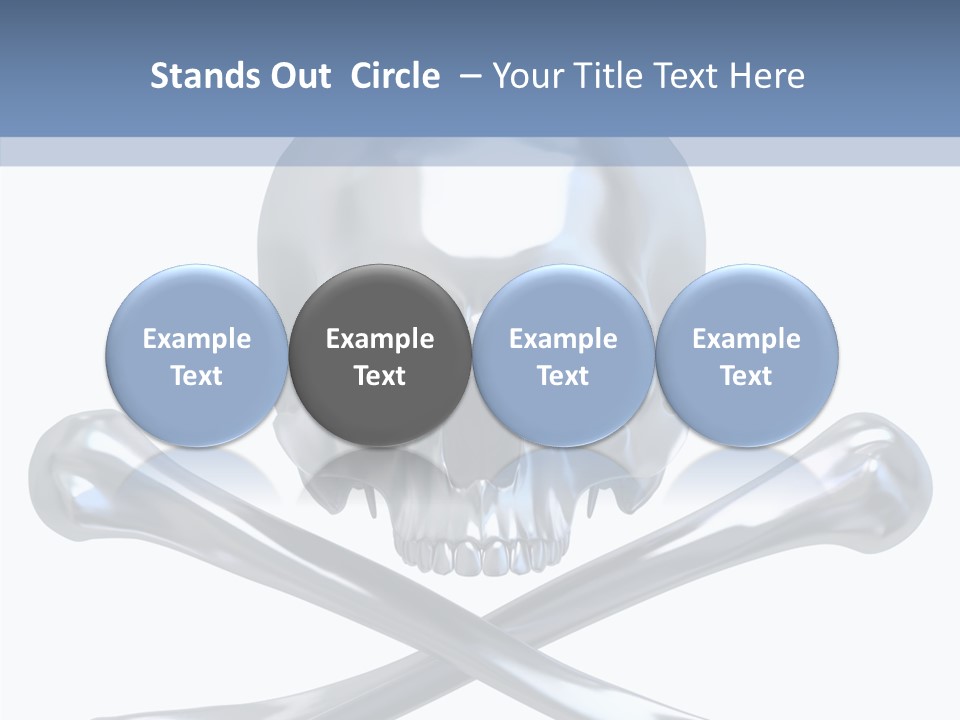 Skull Artificial Shiny PowerPoint Template