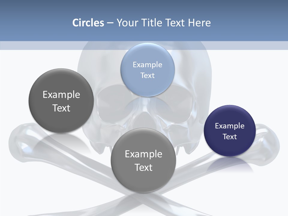 Skull Artificial Shiny PowerPoint Template