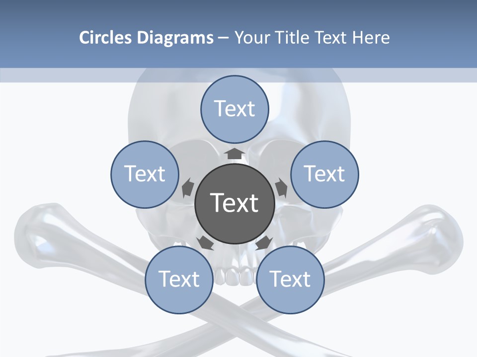 Skull Artificial Shiny PowerPoint Template
