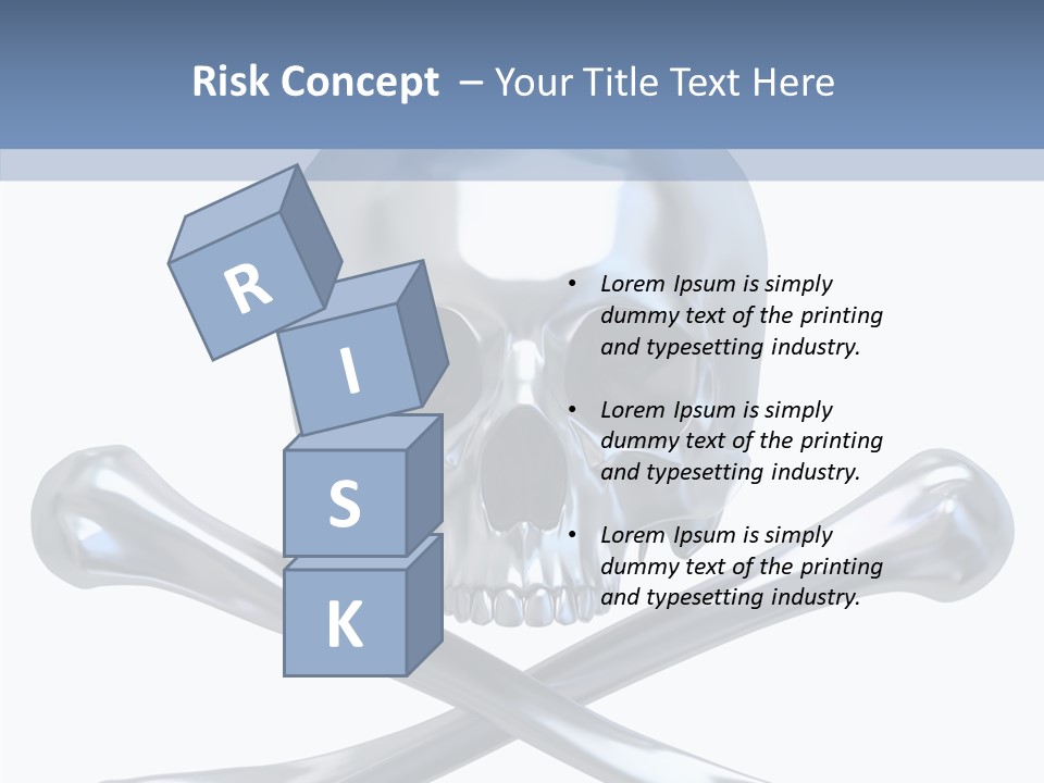 Skull Artificial Shiny PowerPoint Template