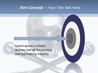 Skull Artificial Shiny PowerPoint Template