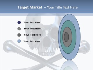 Skull Artificial Shiny PowerPoint Template