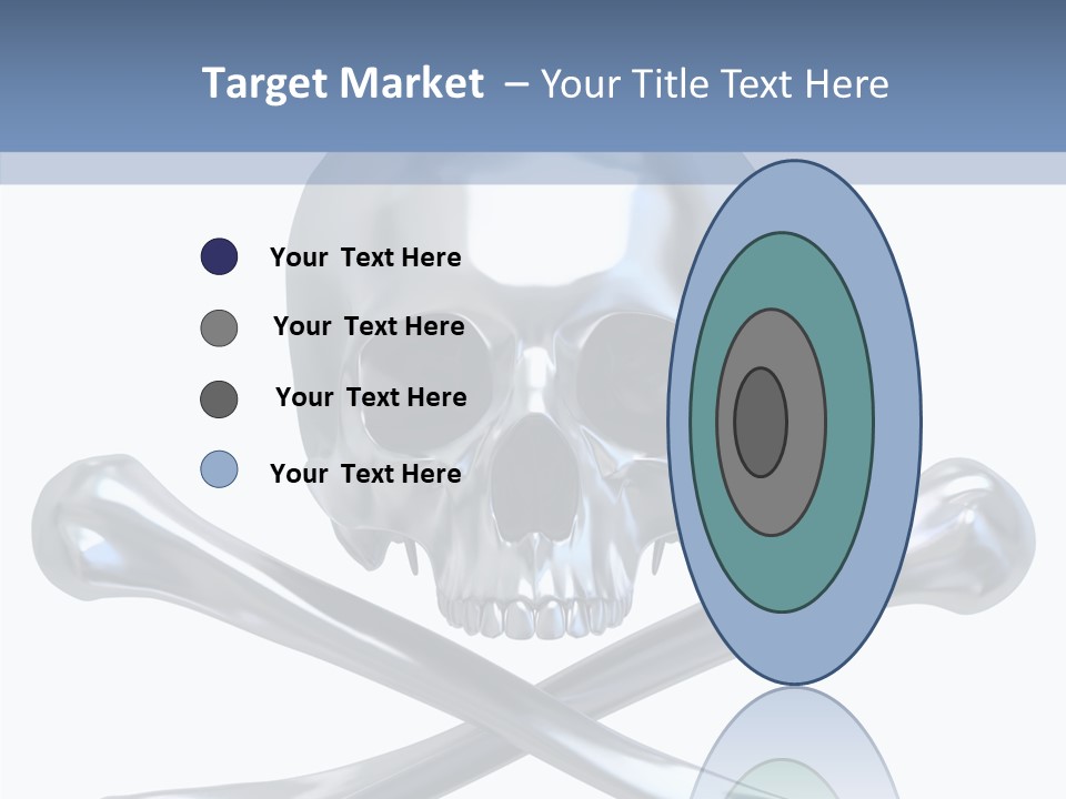 Skull Artificial Shiny PowerPoint Template