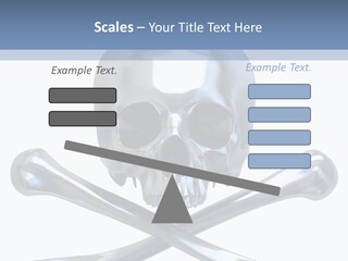 Skull Artificial Shiny PowerPoint Template