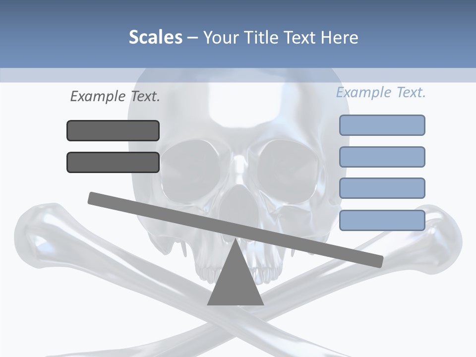 Skull Artificial Shiny PowerPoint Template