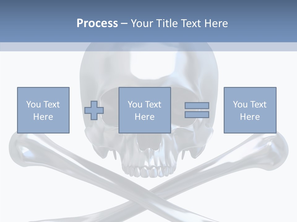 Skull Artificial Shiny PowerPoint Template