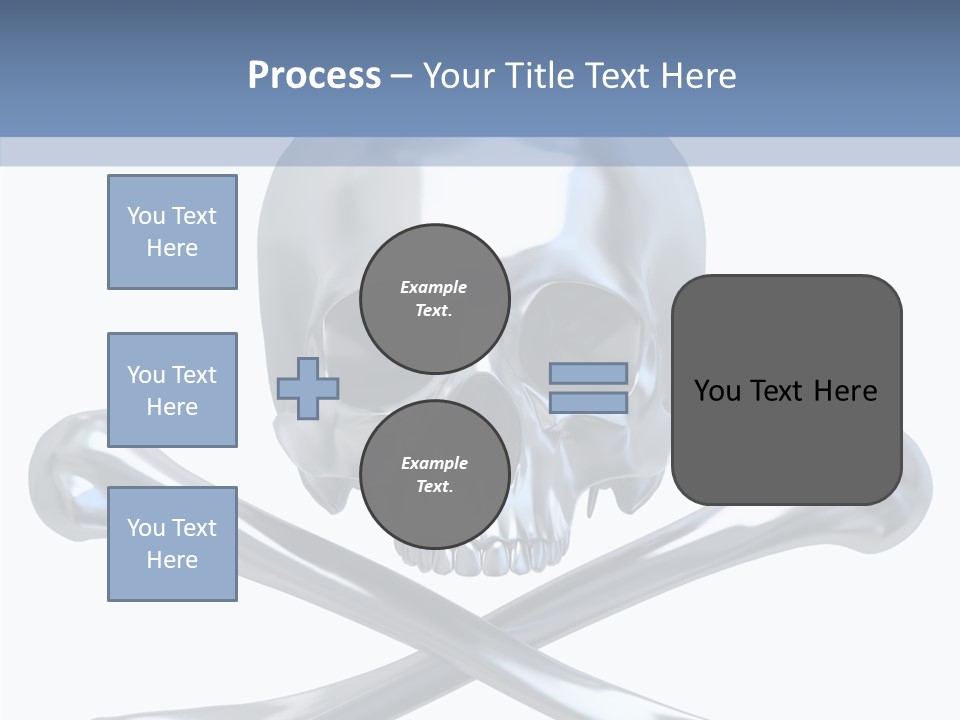 Skull Artificial Shiny PowerPoint Template