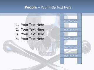 Skull Artificial Shiny PowerPoint Template