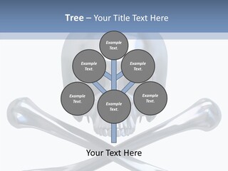 Skull Artificial Shiny PowerPoint Template