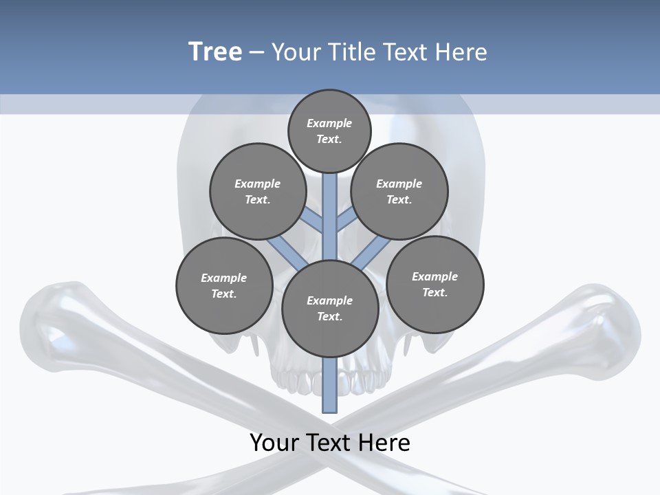 Skull Artificial Shiny PowerPoint Template