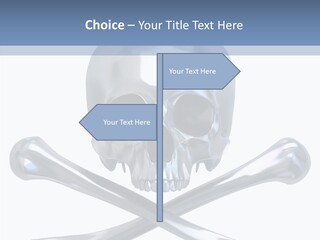 Skull Artificial Shiny PowerPoint Template