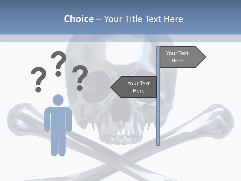 Skull Artificial Shiny PowerPoint Template
