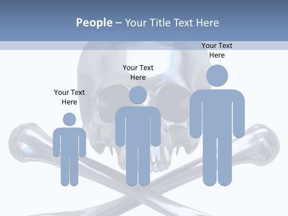 Skull Artificial Shiny PowerPoint Template