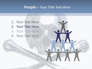 Skull Artificial Shiny PowerPoint Template