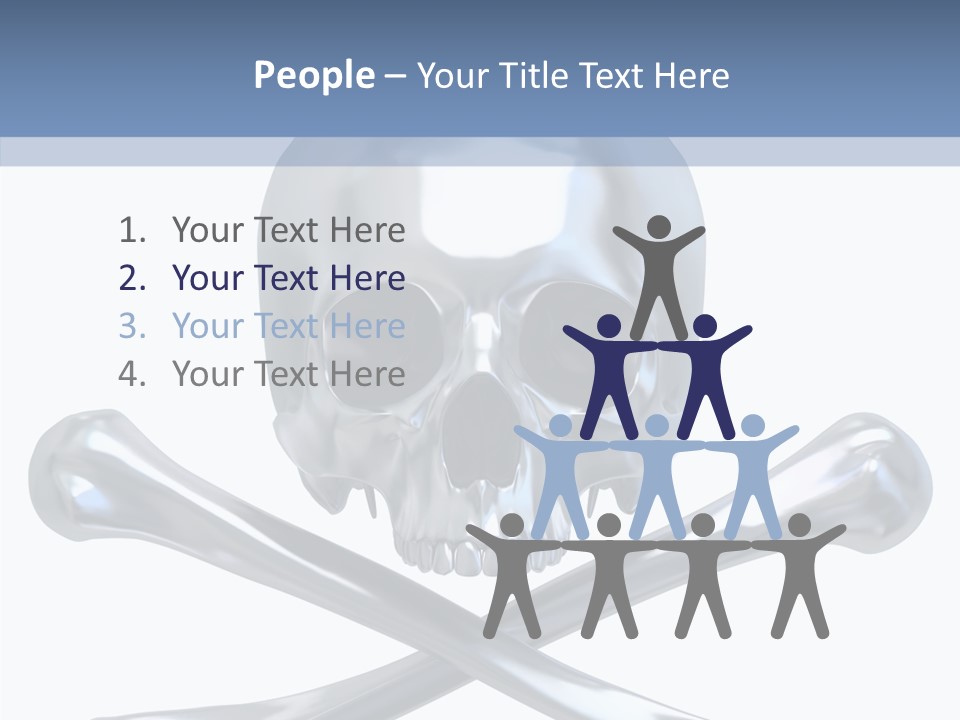 Skull Artificial Shiny PowerPoint Template
