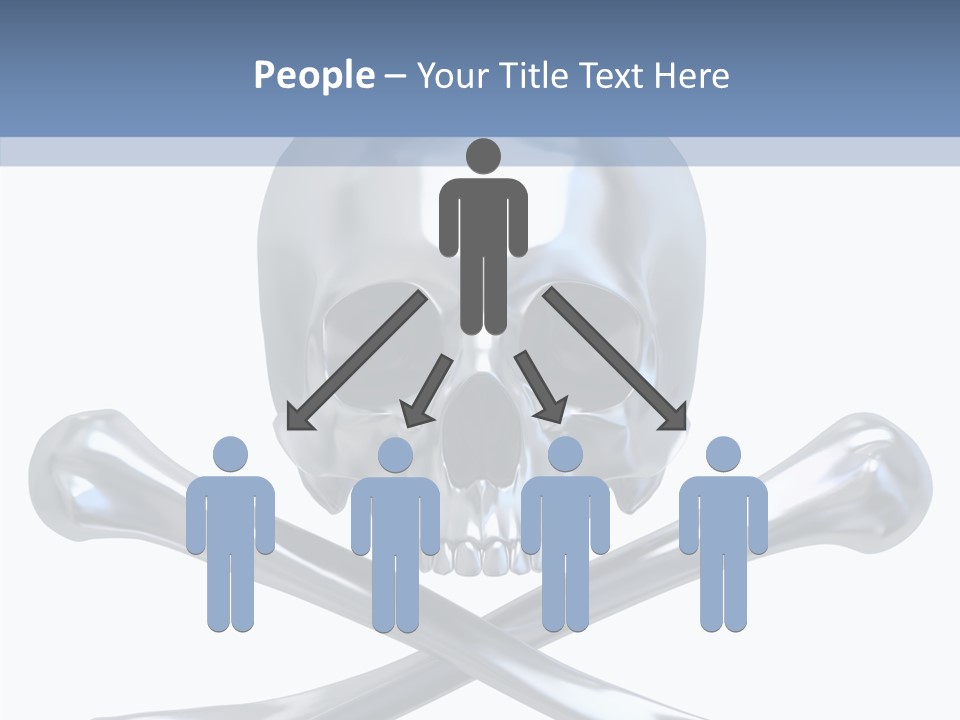 Skull Artificial Shiny PowerPoint Template