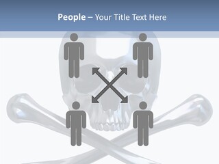 Skull Artificial Shiny PowerPoint Template