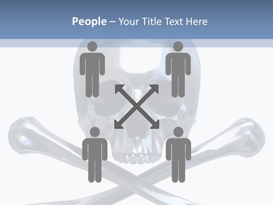 Skull Artificial Shiny PowerPoint Template