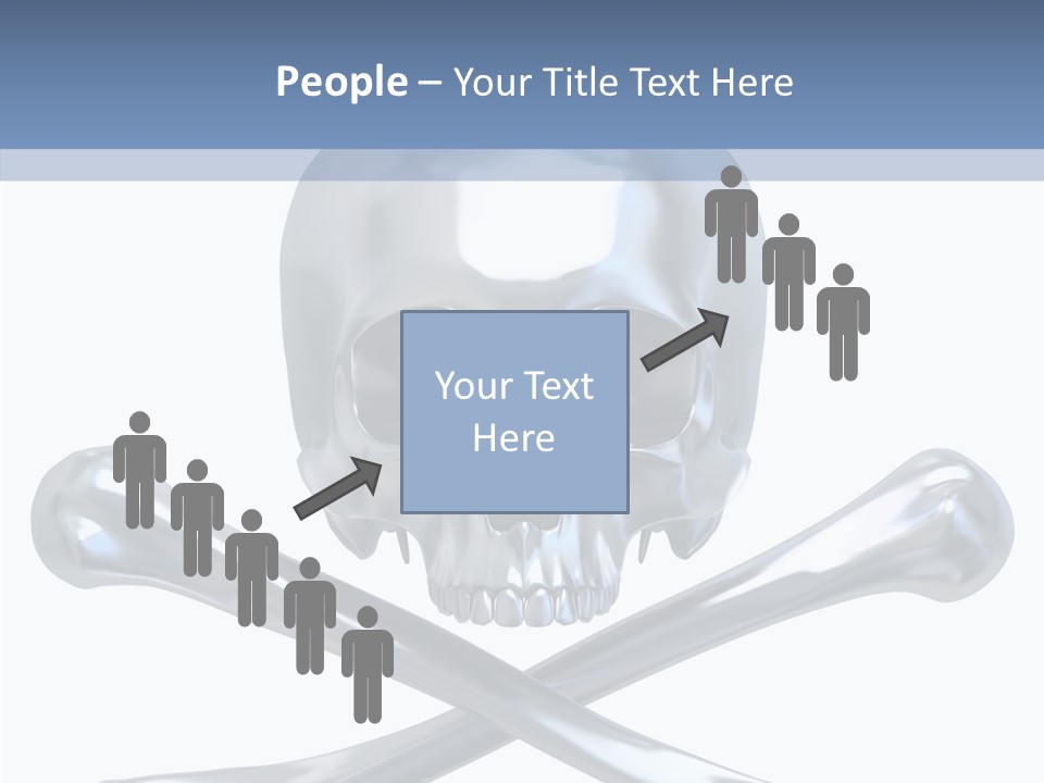 Skull Artificial Shiny PowerPoint Template