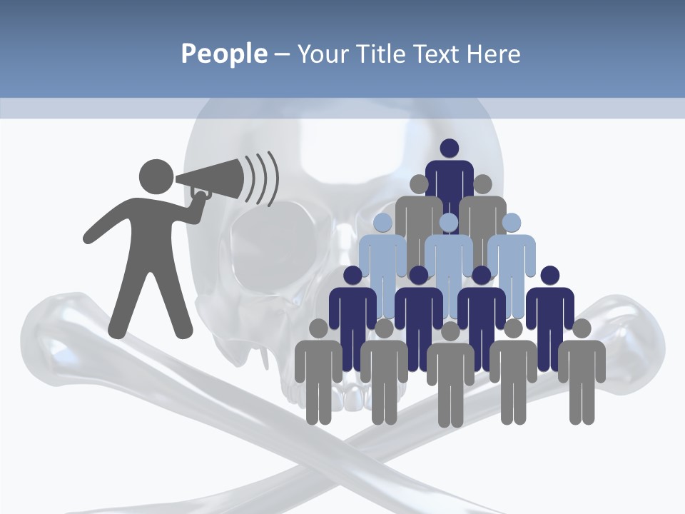 Skull Artificial Shiny PowerPoint Template