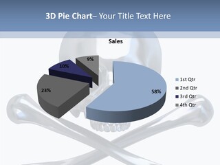 Skull Artificial Shiny PowerPoint Template