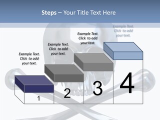 Skull Artificial Shiny PowerPoint Template