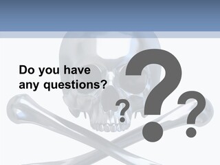 Skull Artificial Shiny PowerPoint Template