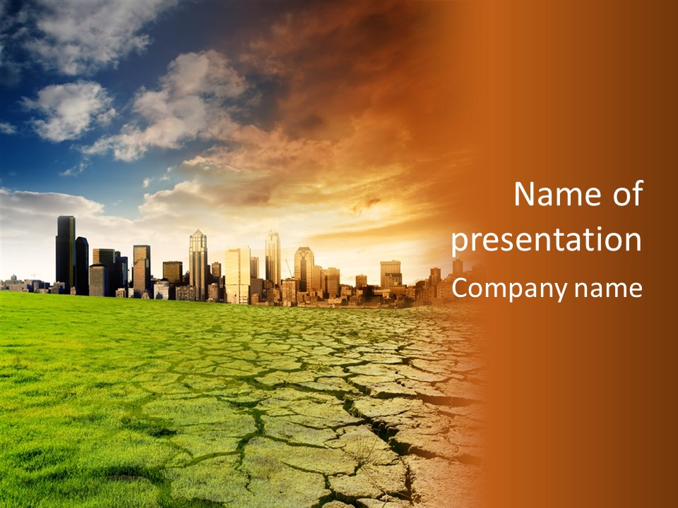 Landscape Dry Summer PowerPoint Template