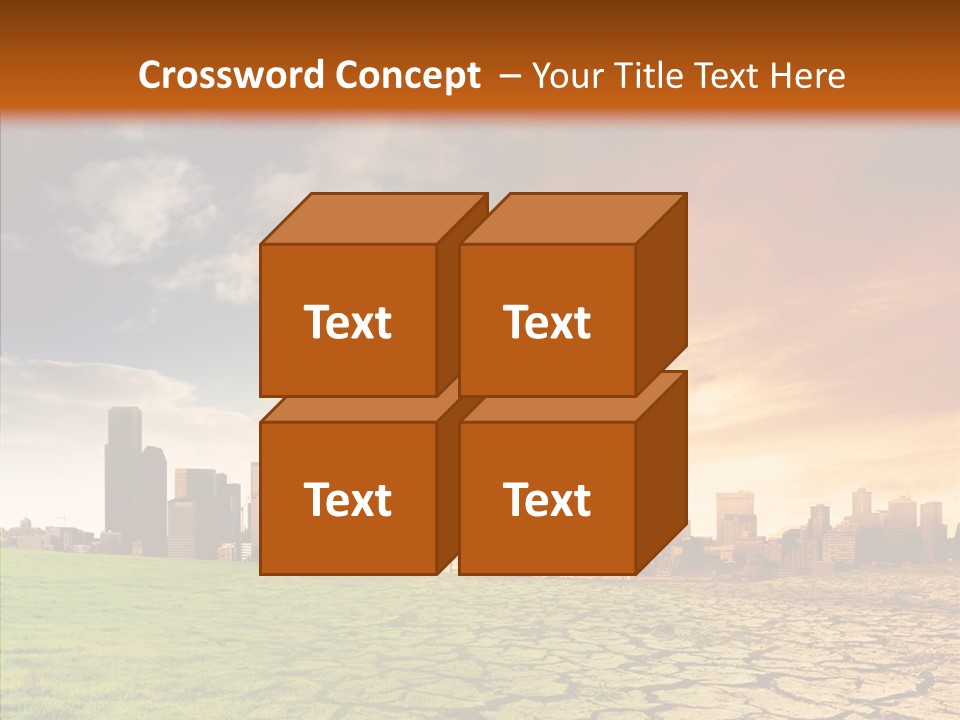 Landscape Dry Summer PowerPoint Template