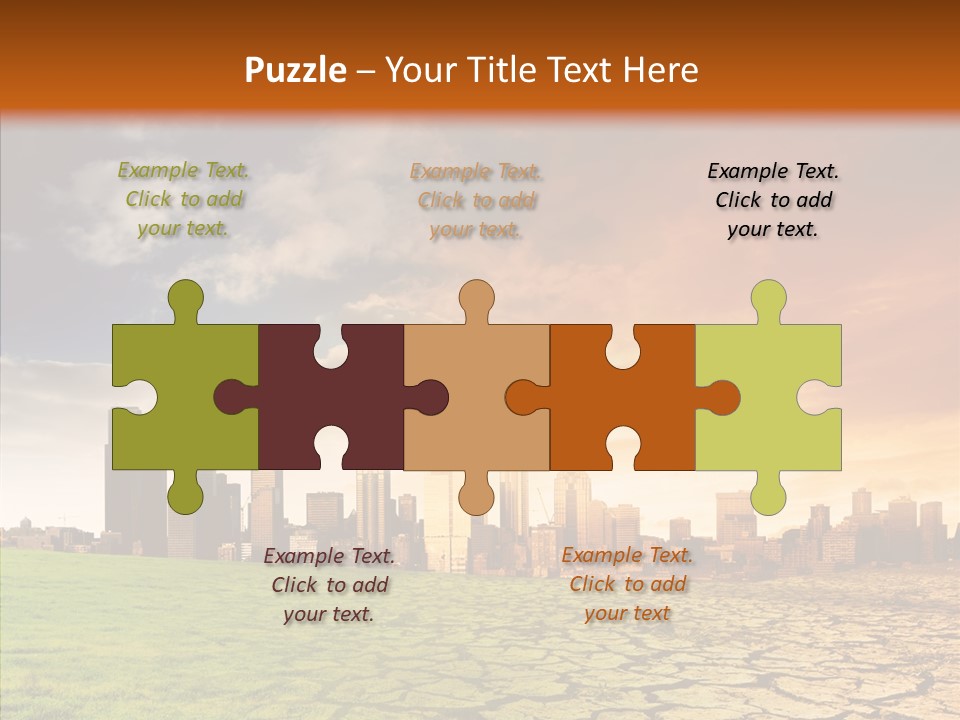 Landscape Dry Summer PowerPoint Template